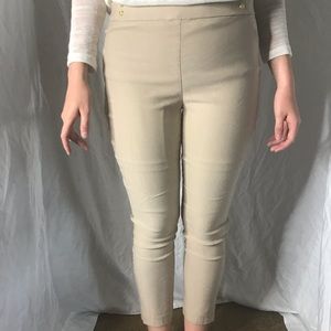 Cream Office Pants